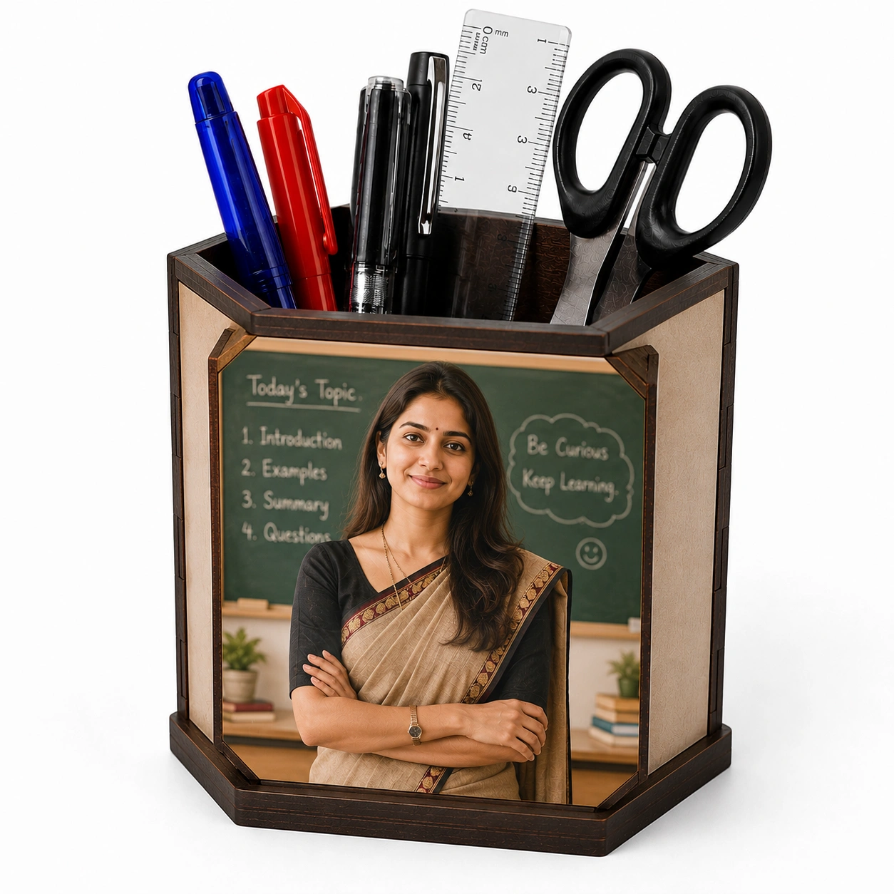 Personalized Photo Pen Stand